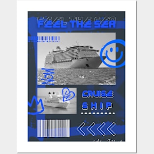 Blue the sea Posters and Art